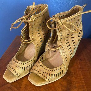 Jeffery Campbell Lace Up Wedges – 9.5